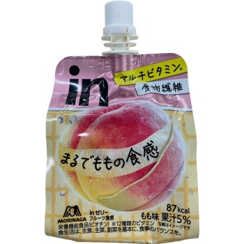 in젤리 프루츠식감 복숭아맛 150g 모리나가제과