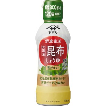 야마사 신선 생활 홋카이도 다시마 간장 소금 컷 300ml
