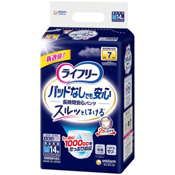 라이프리 소변받이 없어도 장시간 안심 팬츠 M 14매 유니참