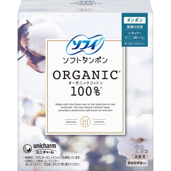 소피 소프트 탐폰 오가닉 100% 레귤러 29개 유니참