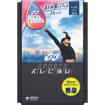 소피 SPORTS 300 날개 포함 26매 유니참