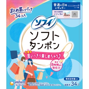 소피 소프트 탐폰 레귤러 34개 유니참