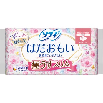 소피 피부 사랑 극얇은 슬림 230 날개 있음 20매 유니참