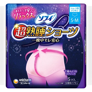 소피 초숙면 쇼츠 SM 5매 유니참