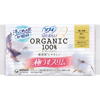 소피 하다오모이 오가닉 코튼 극박 슬림 175 날개없음 30매 유니참