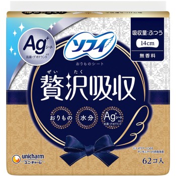 소피 Kiyora 사치스러운 흡수 무향 62매 유니참