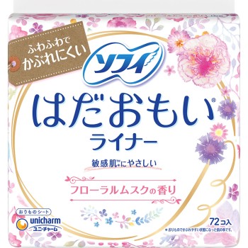 소피 팬티라이너 플로럴 머스크 72매 유니참