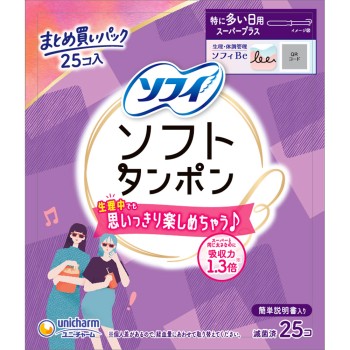 소피 소프트 탐폰 슈퍼 플러스 25개 유니참