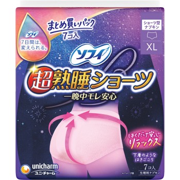 소피 초숙면 쇼츠 XL 7매 유니참