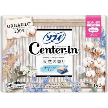 센터인 컴팩트 오가닉 사봉 특히 많은 주간용 16매 유니참
