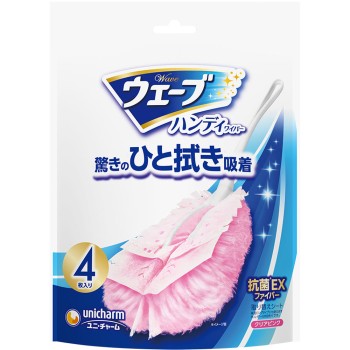 웨이브 공통 교체시트 클리어핑크 4매 유니참