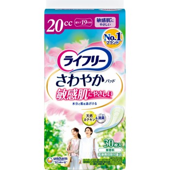 라이프리 상쾌한 패드 민감성 피부에 부드러운 소량용 30매 유니참