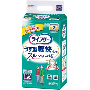 라이프리 얇은 경쾌 팬츠 L 20매 유니참