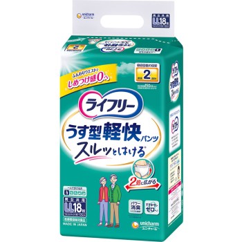 라이프리 얇은 경쾌 팬츠 LL 18매 유니참