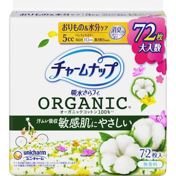 참내프 흡수 사라피 오가닉 코튼 미량용 72매 유니참