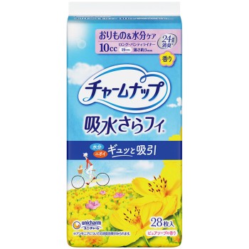 참나프 흡수 사라피 롱 팬티라이너 퓨어소프 향 28매 유니참