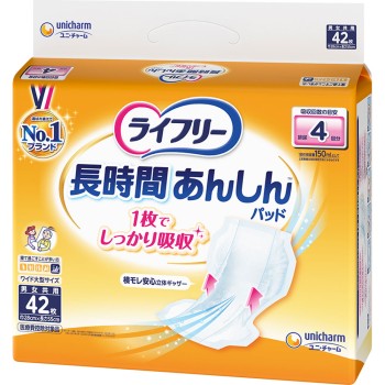 라이프리 장시간 안심 소변 패드 42매 유니참