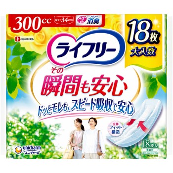 라이프리 그 순간도 안심 18매 유니참