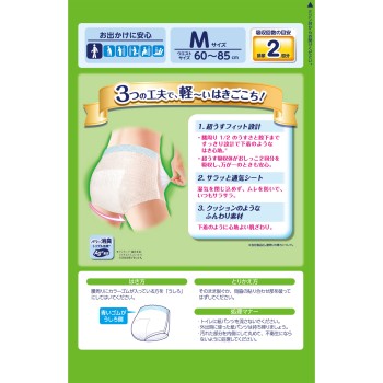 초 얇은 속옷 감각 팬츠 M 24매 유니참