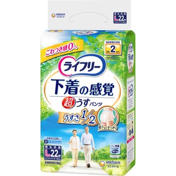 초얇은 속옷 느낌 팬츠 L 22매 유니참