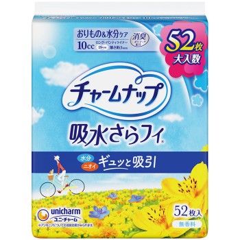 참나프 흡수 사라피 롱 팬티라이너 무향료 52매 유니참