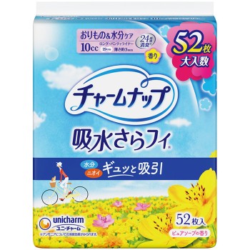 참내프 흡수 사라피 롱 팬티라이너 퓨어 소프 향 52매 유니참