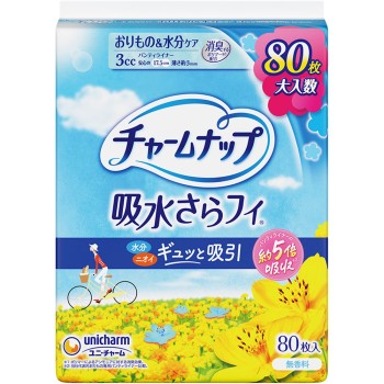 참내프 흡수 사라피 팬티라이너 80매 유니참