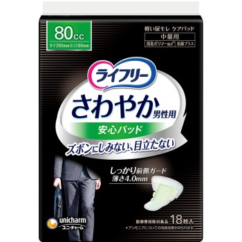 라이프리 상쾌 패드 남성용 중등량 18매 유니참