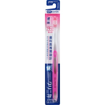 클리니카 칫솔 플랫 컷 4열 1개 칫솔 보통 라이온