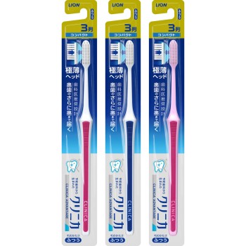 클리니카 어드밴티지 칫솔 3열 컴팩트 1개 칫솔 보통 라이온