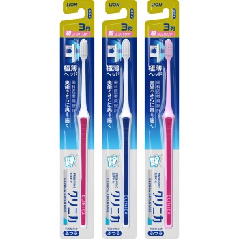 클리니카 어드밴티지 칫솔 3열 초컴팩트 1개 칫솔 보통 라이온