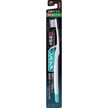 시스테마 칫솔 초컴팩트 4열 1개 칫솔 보통 라이온