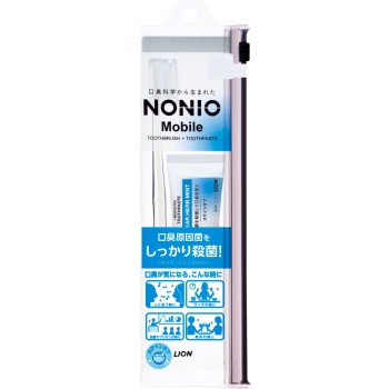 NONIO Mobile 휴대용 치약·칫솔 세트 트래블 세트 1개+30g 라이온