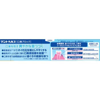 덴트헬스 약용 치약 구취차단 115g 라이온