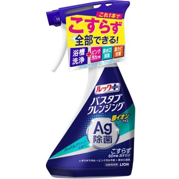 룩 플러스 욕조 클렌징 욕실 세제 은이온 플러스 본체 500ml 라이온