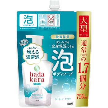하다카라 바디솝 크리미 소프향 750ml 라이온