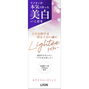 Lightee(라이티) 치약 화이트로즈민트 화이트닝 53g 라이온
