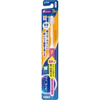 클리니카 PRO(프로) 칫솔 3열 초 컴팩트 1개 칫솔 보통 라이온