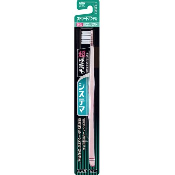 시스테마 칫솔 초컴팩트 스트레이트 핸들 1개 칫솔 보통 라이온