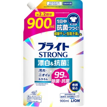 브라이트 STRONG 표백&항균 젤 리필 900g 라이온
