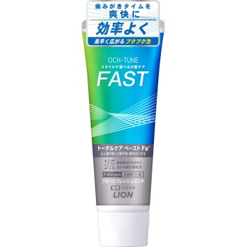 OCH-TUNE 치약 FAST 블루 리프레쉬 민트 130g 라이온