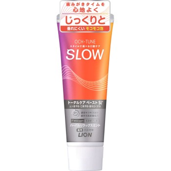 OCH-TUNE 치약 SLOW 허벌 릴랙스 민트 130g 라이온