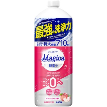 CHARMY Magica 효소+ 프레쉬 피치향 리필 대형 710ml 라이온