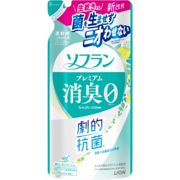 소프란 프리미엄 소취 프레쉬그린아로마향 리필용 380ml 라이온