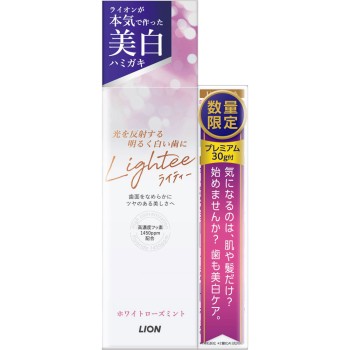 Lightee 치약 로즈+프리미엄 부착 100g+30g 라이온
