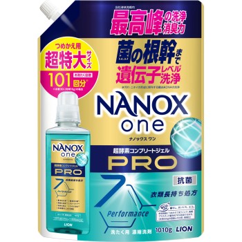 NANOX one PRO 나노쿠스 원 프로 세탁 세제 리필 대용량 초특대 액체 세제 1010g 라이온