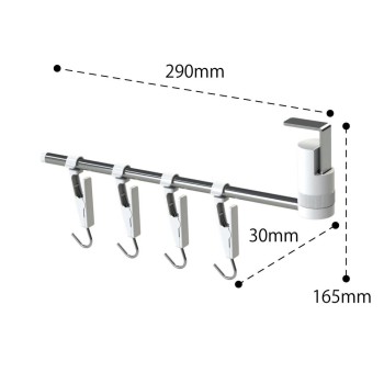 달린 찬장용 주방 훅&클립 1개입