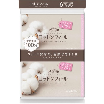 코튼필 포켓 티슈 6개 팩 10조 다이오제지주식회사