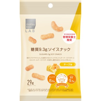 matsukiyo LAB 당질 9.3g 소이 스낵 치즈맛 29g