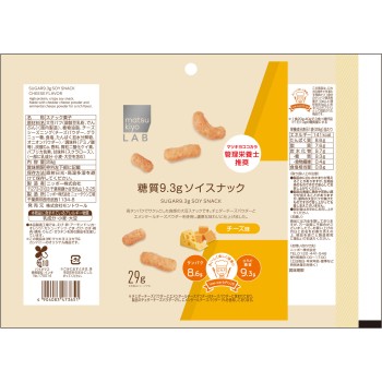 matsukiyo LAB 당질 9.3g 소이 스낵 치즈맛 29g